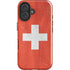 Switzerland Flag Distressed iPhone 16 Plus Impact Case